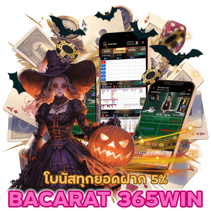 BACARAT365WIN คาสิโนรับได้ทุกยอดฝาก 5% 